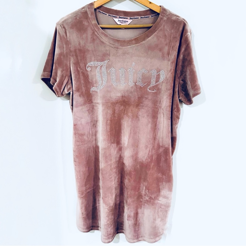 Juicy Couture Brown Velvet Women's Sleep Top Size Large